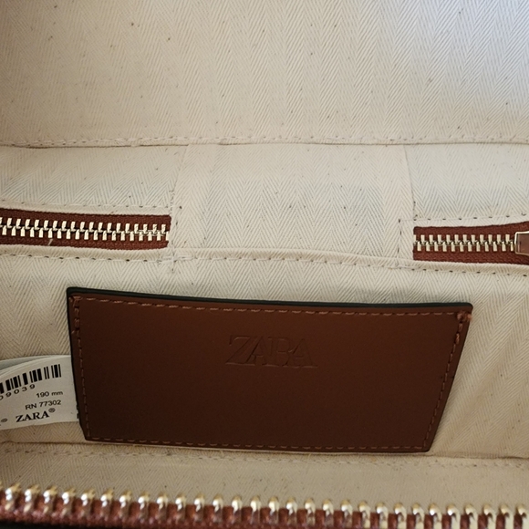 Zara Tan and Cream Women's Handbag - Picture 4 of 13